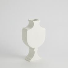 Global Views Company 1.10822 - Classic Sliced Vase - Matte White