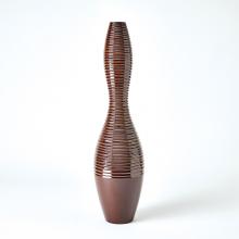 Global Views Company 1.10872 - Ribbed Vase - Garnet - Large