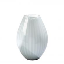 Global Views Company 3.31609 - Cased Glass Stripe Vase - Blue - Small