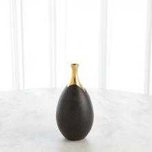 Global Views Company 3.31639 - Dipped Golden Crackle/Black Slender Vase - Small