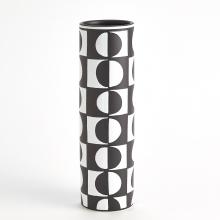 Global Views Company 3.31647 - Black/White Circles Vase - Large