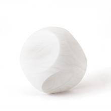 Global Views Company 3.31757 - Square Alabaster Object - White