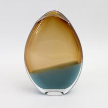 Global Views Company 6.60383 - Oval Vase - Pistachio Amber - Large