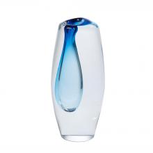 Global Views Company 6.60444 - Offset Vase - Light Blue - Large