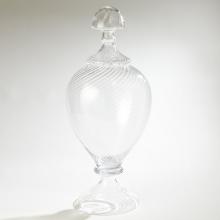 Global Views Company 6.60574 - Spiraled Glass Lidded Jar