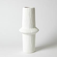 Global Views Company 7.30132 - Ascending Ring Vase - Matte White - Mid