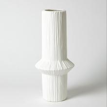 Global Views Company 7.30133 - Ascending Ring Vase - Matte White - Low