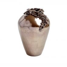 Global Views Company 7.30138 - Cascading Reef Vase - Reactive Bronze - Tall