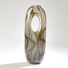 Global Views Company 7.80629 - Swirl Vase - Amber/Grey - Large