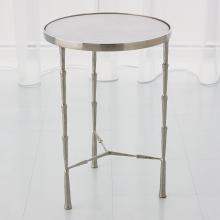 Global Views Company 7.90509 - Spike Accent Table - Antique Nickel with White Marble