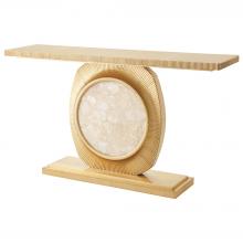 Global Views Company 7.90569 - Opera Fluted Console - Brass with Quartz Insert