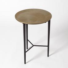 Global Views Company 7.91061 - Circle Etched Accent Table - Antique Brass