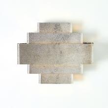 Global Views Company 7.91498-HW - Rectangular Babylon Sconce - Shiny Nickel - HW