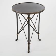 Global Views Company 8.80828 - Directoire Table - Iron/Black Granite