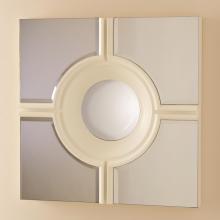 Global Views Company 8.80965 - Bull's Eye Cross Mirror - White