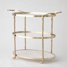 Global Views Company 8.82047 - Arbor Bar Cart - Brass