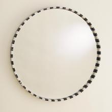 Global Views Company 8.82664 - Black/White Marble Mirror - Round