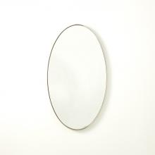 Global Views Company 8.82877 - Elongated Oval Mirror - Nickel - Small