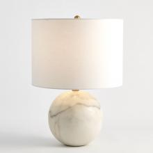 Global Views Company 8.82884 - Marble Sphere Lamp - White