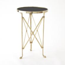 Global Views Company 8497 - Directoire Table - Brass/Black Granite