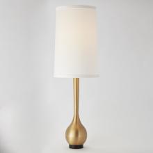 Global Views Company 9.90862 - Bulb Vase Table Lamp - Brushed Brass