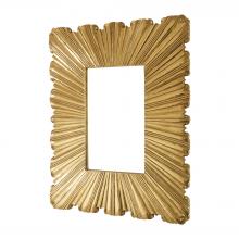 Global Views Company 9.92167 - Linenfold Mirror - Brass - Small