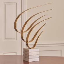 Global Views Company 9.92746 - Swoosh Sculpture - Gold