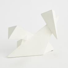 Global Views Company 9.93723 - Angular Outcrop Sculpture - White - Small