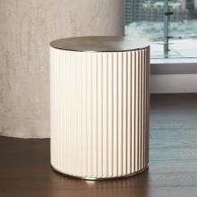 Global Views Company FDS9.90052 - Camille Side Table - White Bronze