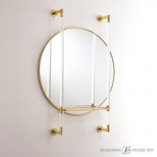 Global Views Company JB9.90123 - Hadley Mirror - Brass with Glass Shelf