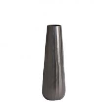 Global Views Company 7.91432 - Chased Round Vase - Black Nickel - Medium