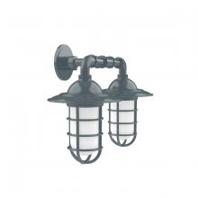 Montclair Light Works GNP052-40 - Vaportite 2-Light Straight Arm Wall Light