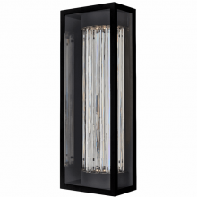 Kalco Allegri 090121-052-FR001 - Cilindro Esterno 28 in Black Fluorocarbon Outdoor Wall Sconce