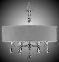 American Brass & Crystal CH5486-O-36G-ST-HL - 28 inch Kensington Empire Drum Shade Chandelier