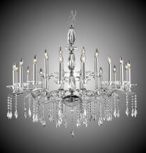 American Brass & Crystal CH5538-G-32G-36G-ST - 8+16 Light Two Tier Kaya Chandelier