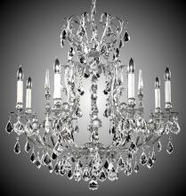 American Brass & Crystal CH7014-A-01G-PI - 8 Light Parisian Chandelier