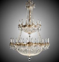 American Brass & Crystal CH8157-P-01G-PI - 36+36 Light Valencia Chandelier