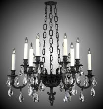 American Brass & Crystal CH9015-A-01G-PI - 12 Light Blairsden Chandelier Pendant Large