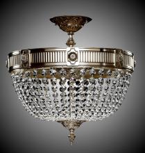 American Brass & Crystal FM8002-P-01G - 8 Light Valencia Flush Mount