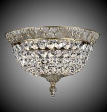 American Brass & Crystal FM8612-P-01G - 12"W L.E.D Corinthian Flush Mount