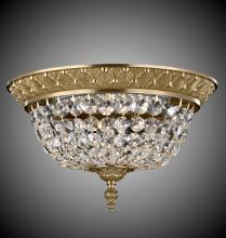 American Brass & Crystal FM8615-P-01G - 15"W L.E.D Corinthian Flush Mount