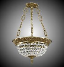 American Brass & Crystal PD8212-P-01G - 12"W 3 Light Corinthian Pendant