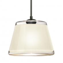 Besa Lighting 1JC-PIC9WH-BK - Besa Pendant Pica 9 Black White Sand 1x75W MAX E26 Base