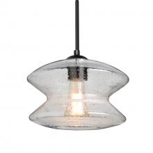 Besa Lighting 1JC-ZENCL-BK - Besa, Zen Cord Pendant, Clear Bubble, Black Finish, 1x60W MAX E26 Base