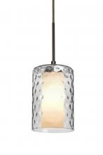 Besa Lighting 1JT-ESACL-BR - Besa, Esa Cord Pendant, Clear, Bronze Finish, 1x60W Medium Base