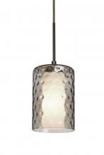 Besa Lighting 1JT-ESASM-BR - Besa, Esa Cord Pendant, Smoke, Bronze Finish, 1x60W Medium Base