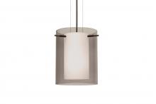 Besa Lighting 1KG-S00607-BR - Besa Pendant Pahu 8 Bronze Transparent Smoke/Opal 1x100W Medium Base