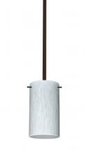 Besa Lighting 1TT-440419-MED-BR - Besa Stem Stilo 7 Pendant Bronze Carrera 1x40W B10 Med