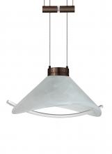 Besa Lighting 1XA-181304-BR - Besa Pendant Hoppi Bronze Marble/Clear 1x50W Halogen