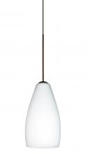 Besa Lighting 1XC-719807-BR - Besa Pendant Karli Bronze Opal Matte 1x50W Halogen